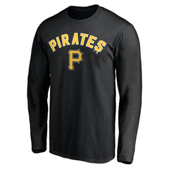 Pittsburgh Pirates Personalized Winning Streak Name & Number Long Sleeve T-Shirt - Black