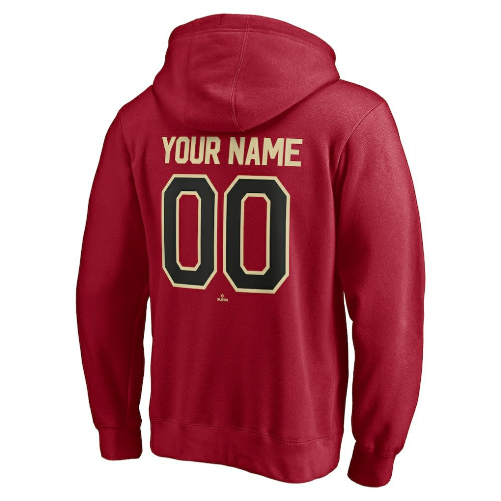 Arizona Diamondbacks Personalized Winning Streak Name & Number Pullover Hoodie - Red