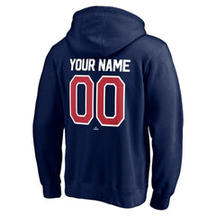 Atlanta Braves Personalized Winning Streak Name & Number Pullover Hoodie - Navy