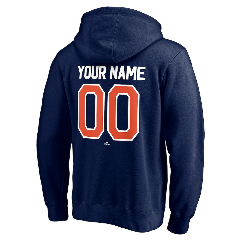 Detroit Tigers Personalized Winning Streak Name & Number Pullover Hoodie - Navy