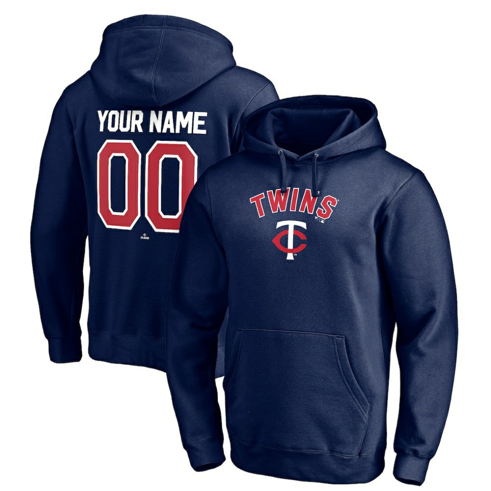 Minnesota Twins Personalized Winning Streak Name & Number Pullover Hoodie - Navy