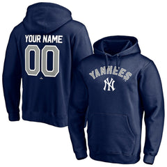 New York Yankees Personalized Winning Streak Name & Number Pullover Hoodie - Navy