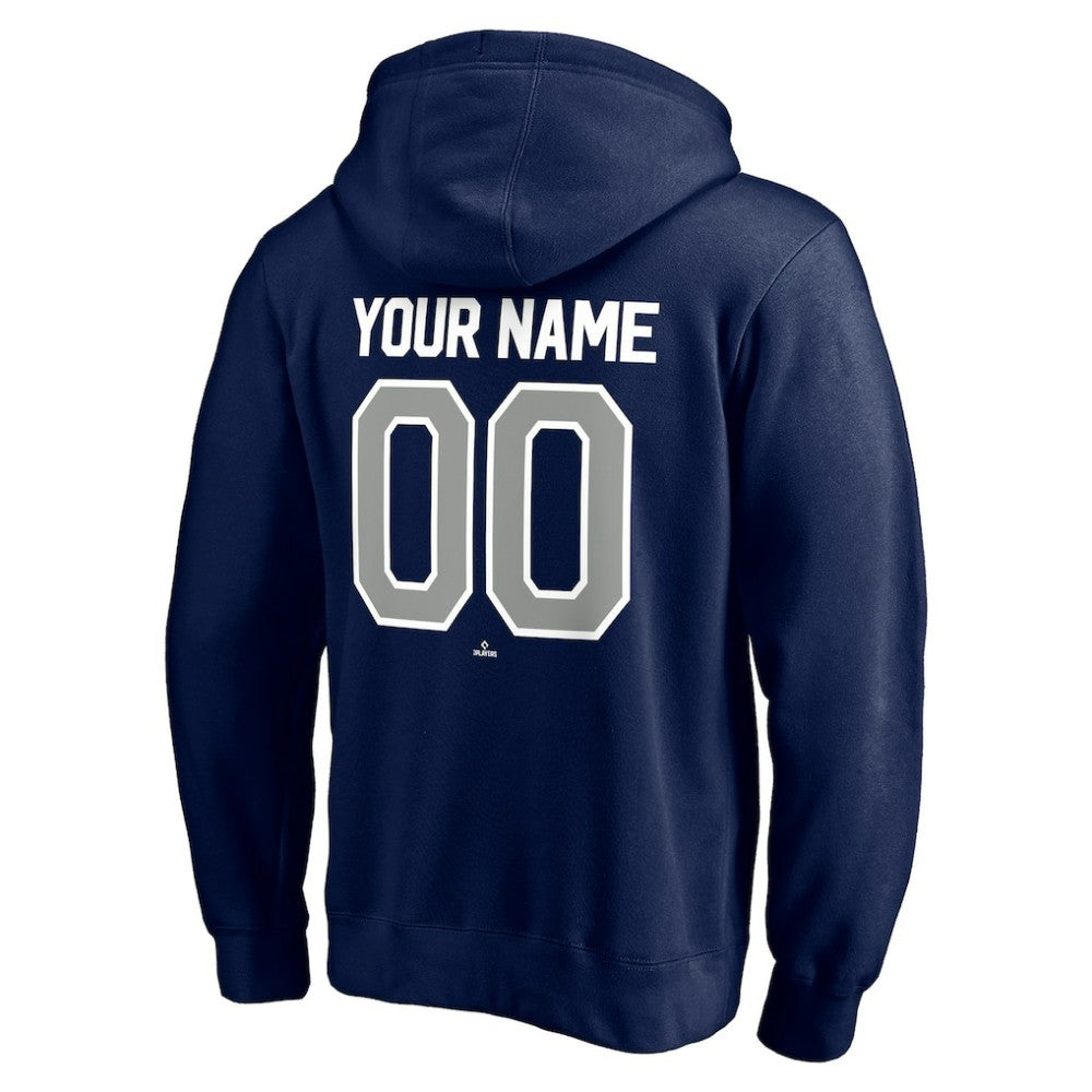 New York Yankees Personalized Winning Streak Name & Number Pullover Hoodie - Navy