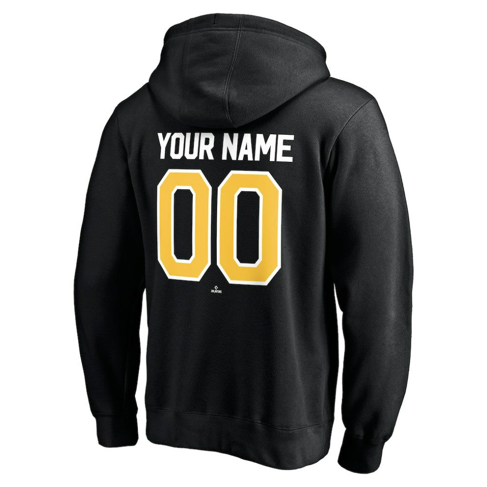 Pittsburgh Pirates Personalized Winning Streak Name & Number Pullover Hoodie - Black