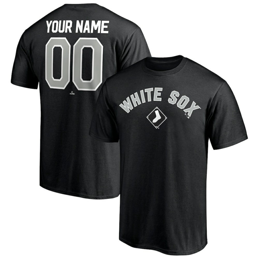 Chicago White Sox Personalized Team Winning Streak Name & Number T-Shirt - Black