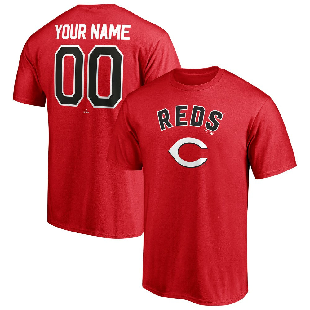 Cincinnati Reds Personalized Team Winning Streak Name & Number T-Shirt - Red