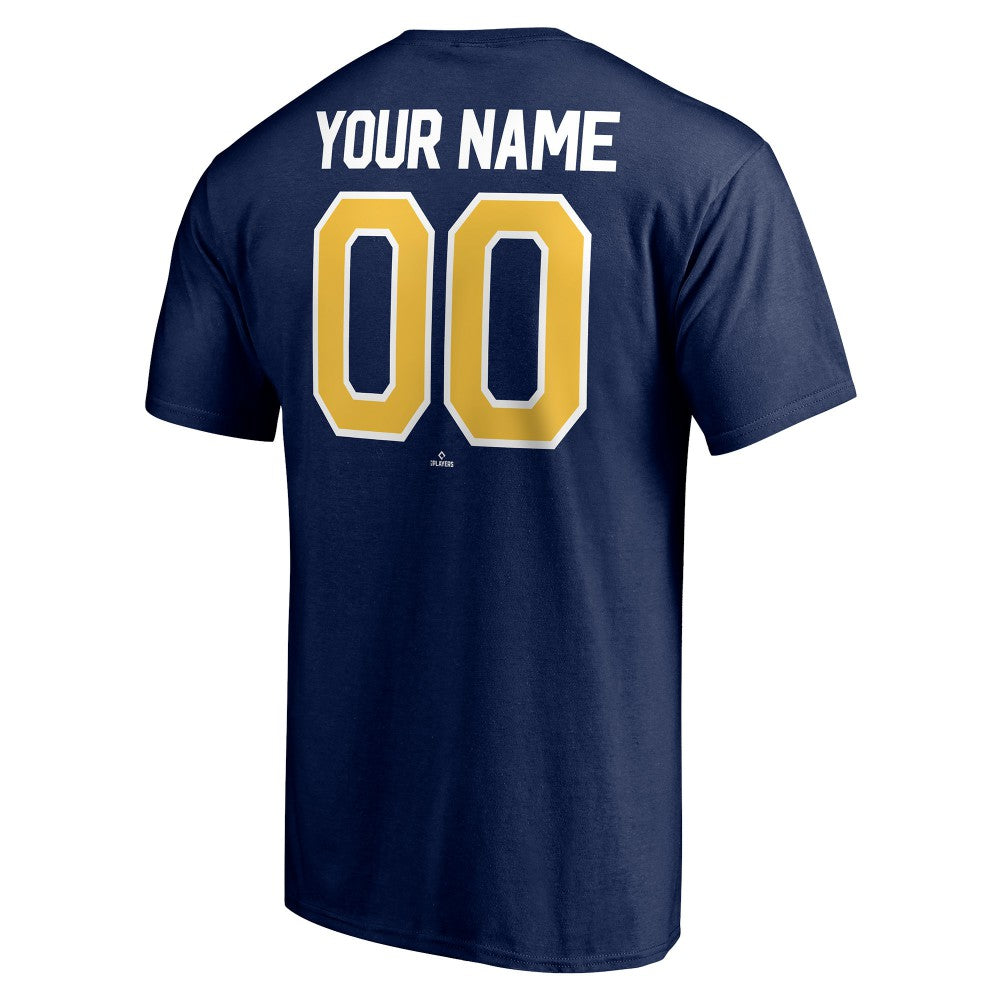 Milwaukee Brewers Personalized Team Winning Streak Name & Number T-Shirt - Navy