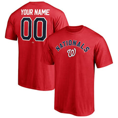 Washington Nationals Personalized Team Winning Streak Name & Number T-Shirt - Red