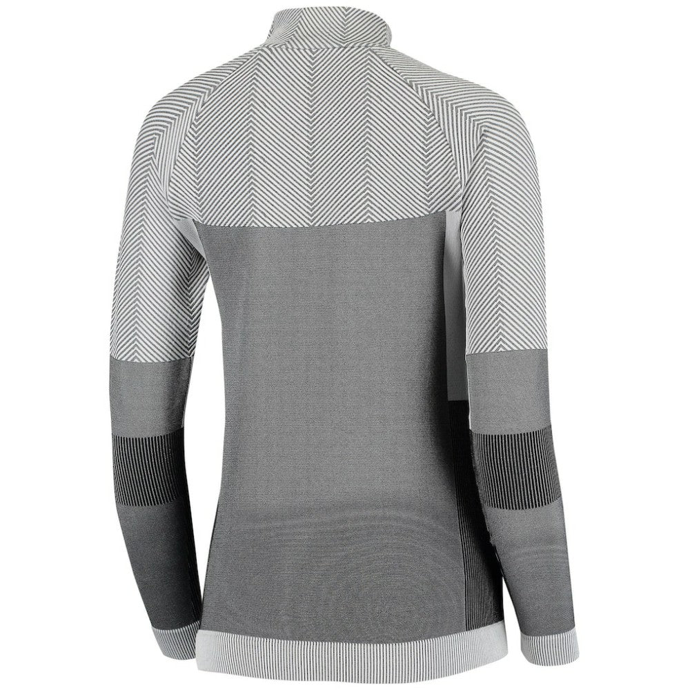 Chicago Cubs Levelwear Women's Verse Asymmetrical Raglan Tri-Blend Quarter-Zip Jacket - Gray