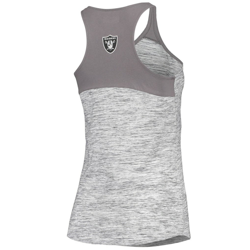 NFL Las Vegas Raiders Women's Space Dye Racerback Scoop Neck Tank Top