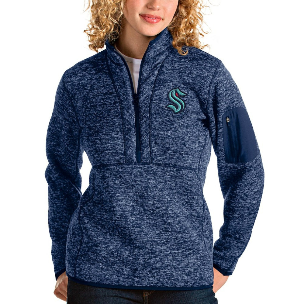 Seattle Kraken Antigua Women's Fortune Half-Zip Sweatshirt