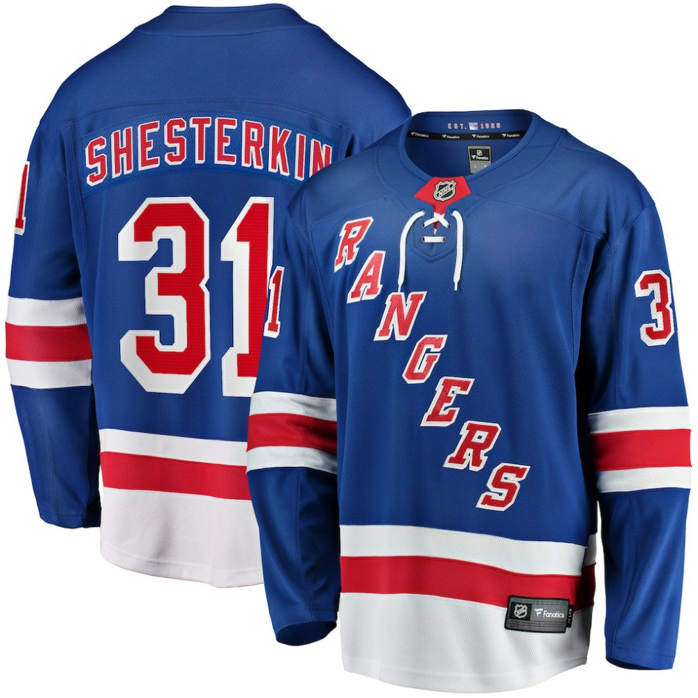 Igor Shesterkin New York Rangers Fanatics Home Breakaway Player Jersey