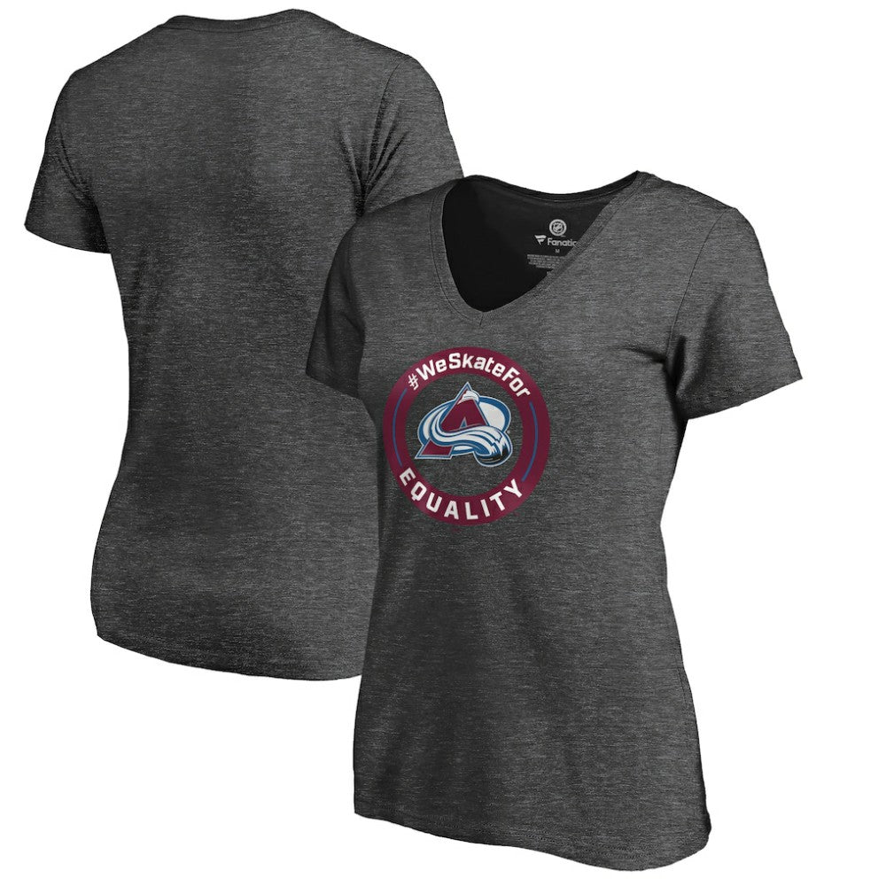 Colorado Avalanche Women's #WeSkateFor V-Neck T-Shirt