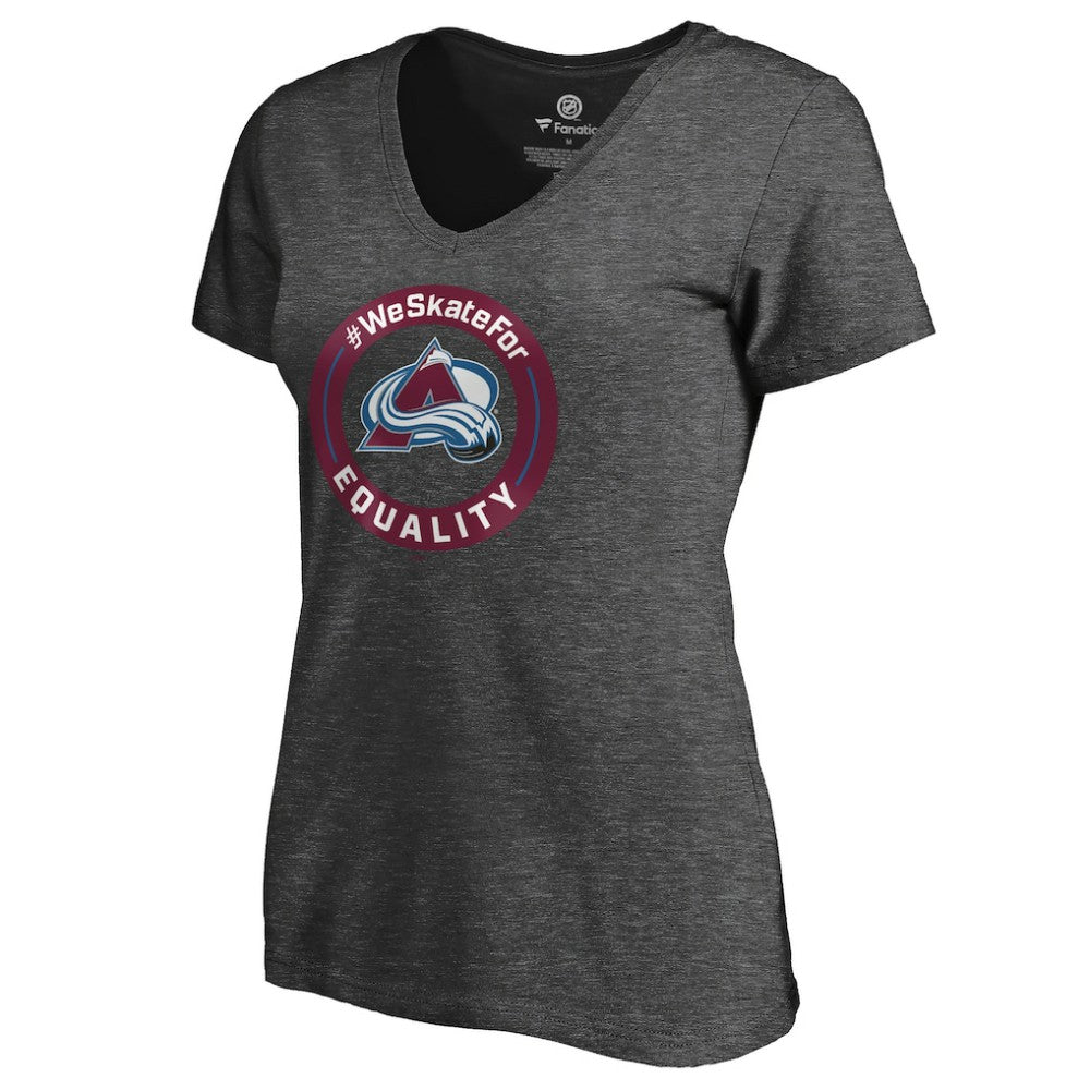 Colorado Avalanche Women's #WeSkateFor V-Neck T-Shirt