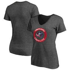 Columbus Blue Jackets Women's #WeSkateFor V-Neck T-Shirt