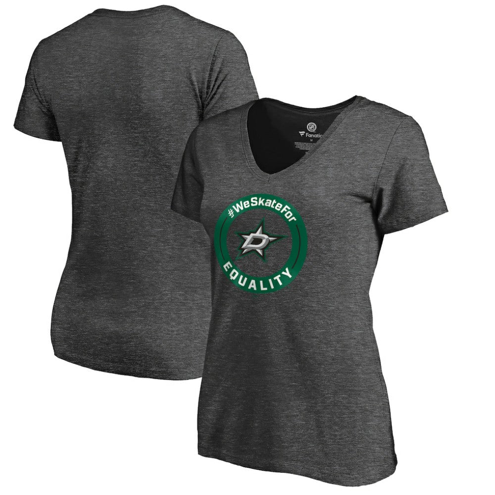 Dallas Stars Women's #WeSkateFor V-Neck T-Shirt