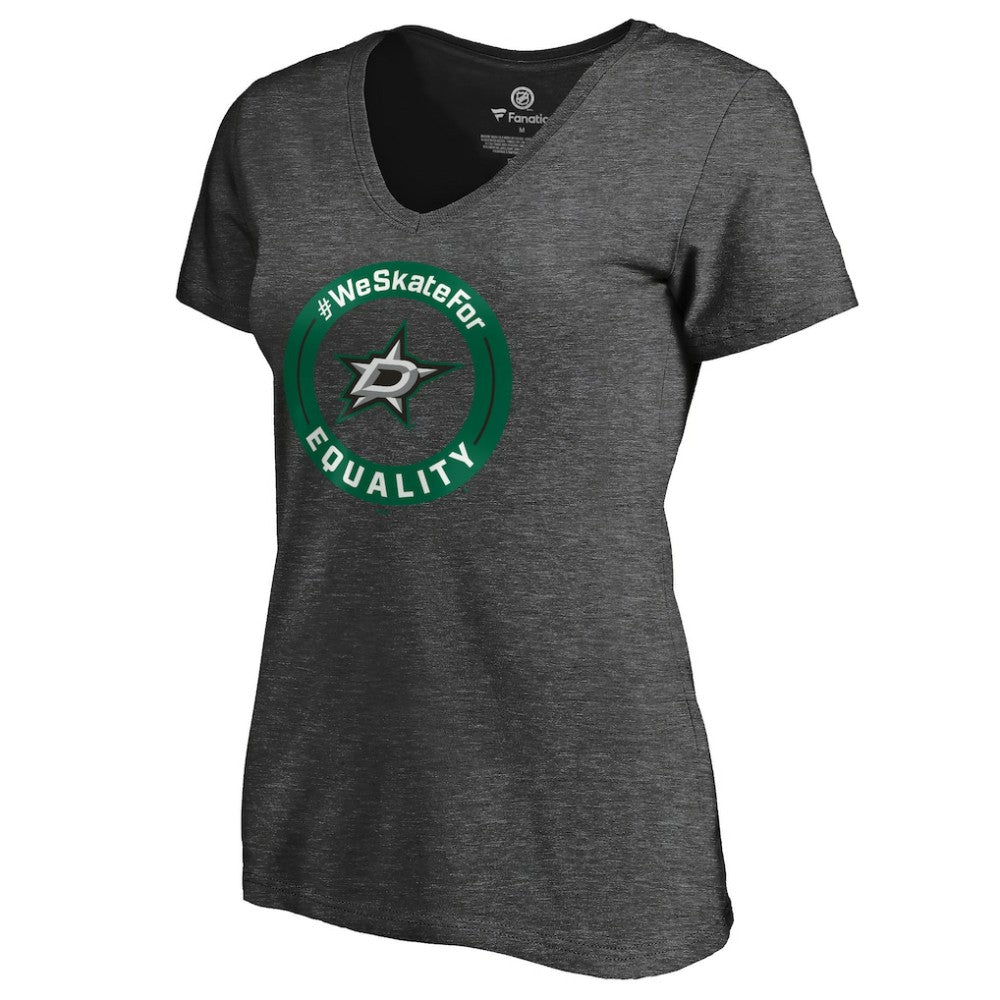 Dallas Stars Women's #WeSkateFor V-Neck T-Shirt