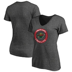 Minnesota Wild Women's #WeSkateFor V-Neck T-Shirt