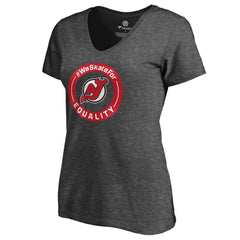 New Jersey Devils Women's #WeSkateFor V-Neck T-Shirt
