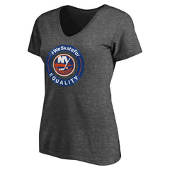New York Islanders Women's #WeSkateFor V-Neck T-Shirt