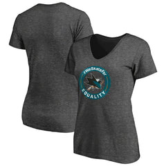 San Jose Sharks Women's #WeSkateFor V-Neck T-Shirt