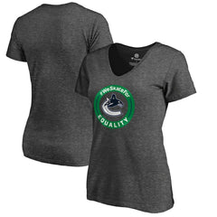 Vancouver Canucks Women's #WeSkateFor V-Neck T-Shirt