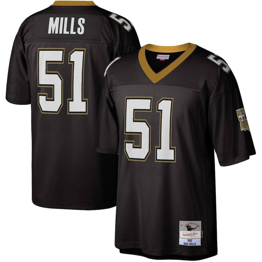 NFL New Orleans Saints Sam Mills  Legacy Replica Jersey