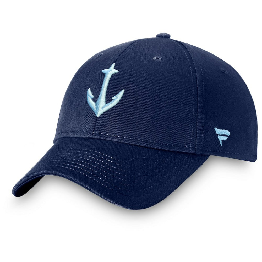 Seattle Kraken Fanatics Core Secondary Logo Adjustable Hat