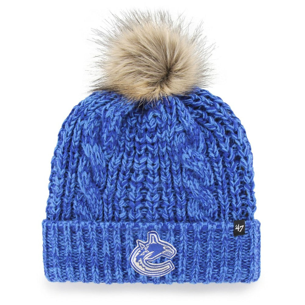 Vancouver Canucks '47 Women's Logo Meeko Cuffed Knit Hat with Pom