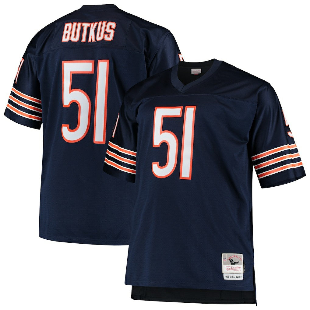 NFL Chicago Bears Dick Butkus  Big & Tall 1966 Retired Player Replica Jersey