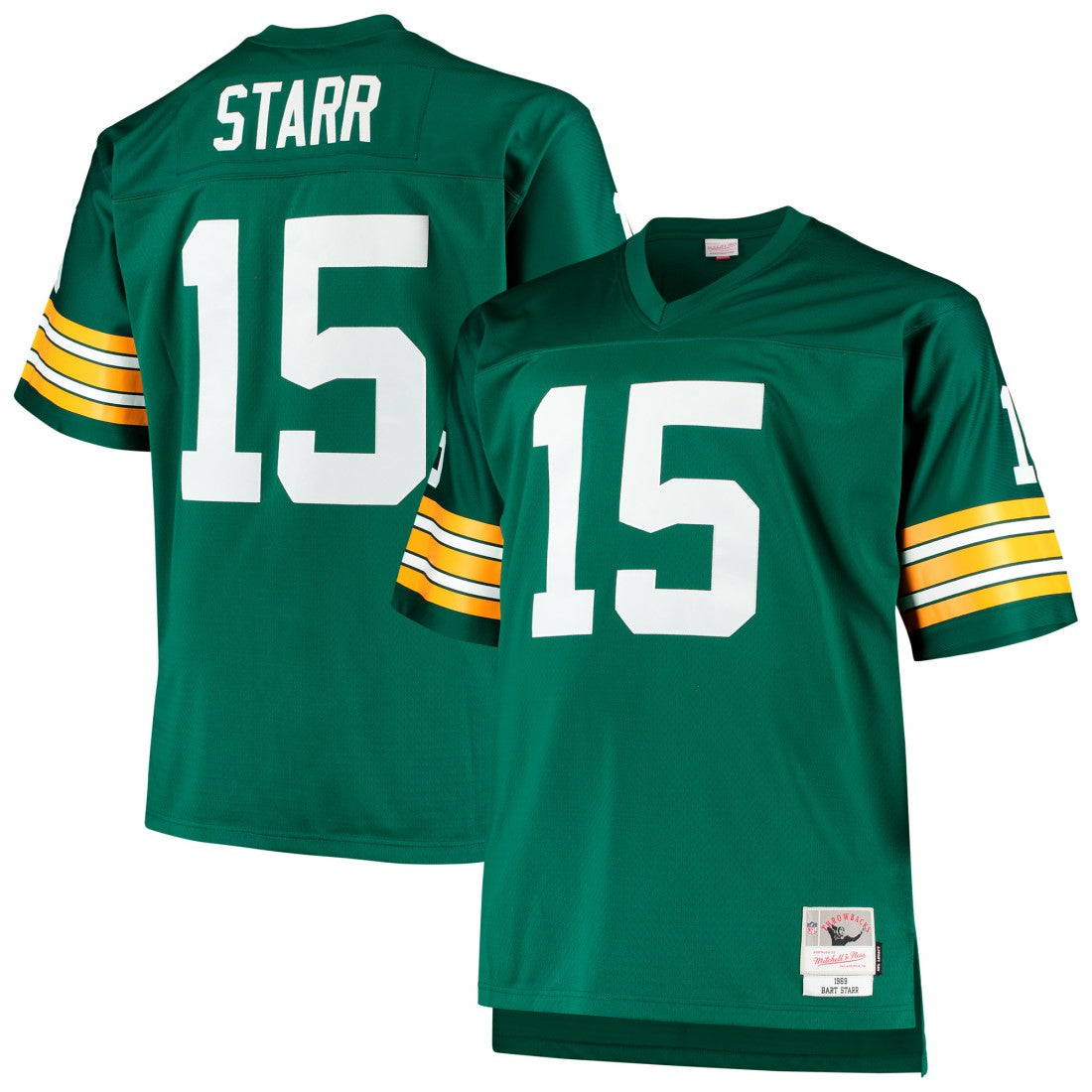 NFL Green Bay Packers Bart Starr  Big & Tall 1968 Retired Player Replica Jersey
