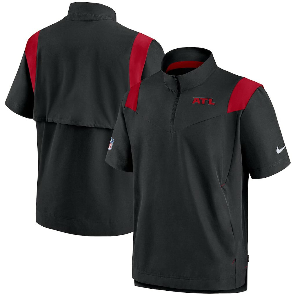 NFL Atlanta Falcons Sideline Coaches Short Sleeve Quarter-Zip Jacket