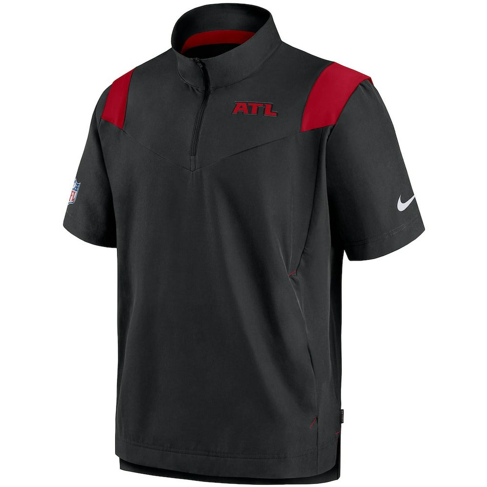 NFL Atlanta Falcons Sideline Coaches Short Sleeve Quarter-Zip Jacket
