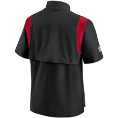 NFL Atlanta Falcons Sideline Coaches Short Sleeve Quarter-Zip Jacket