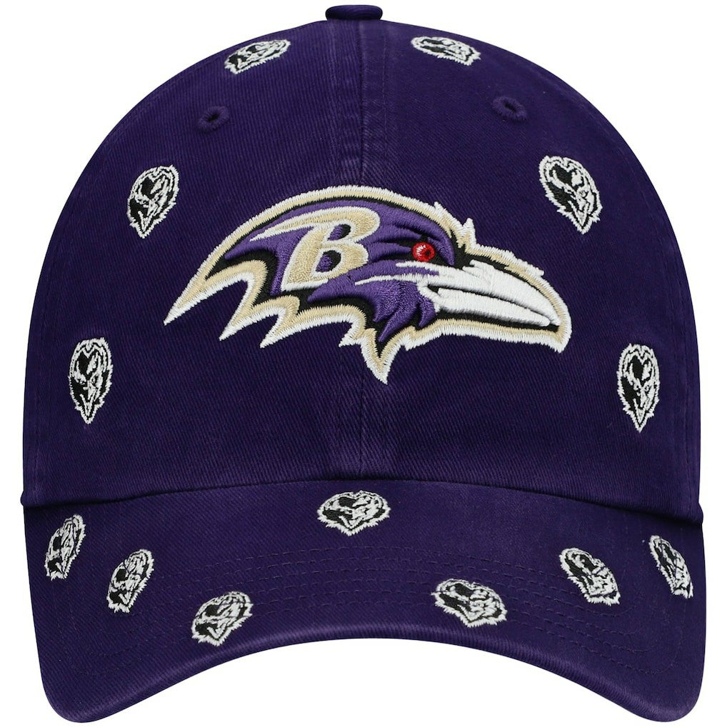 NFL Baltimore Ravens '47 Women's Confetti Clean Up Head Logo Adjustable Hat