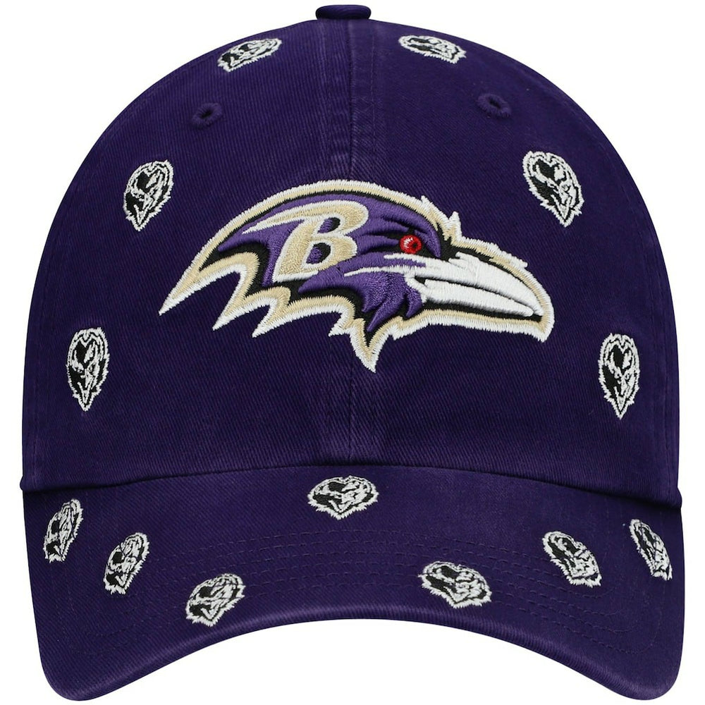 NFL Baltimore Ravens '47 Women's Confetti Clean Up Head Logo Adjustable Hat