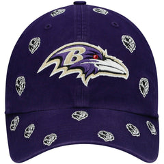 NFL Baltimore Ravens '47 Women's Confetti Clean Up Head Logo Adjustable Hat