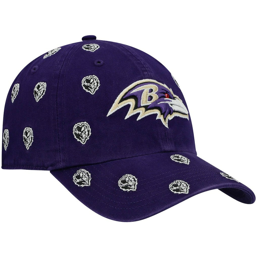 NFL Baltimore Ravens '47 Women's Confetti Clean Up Head Logo Adjustable Hat