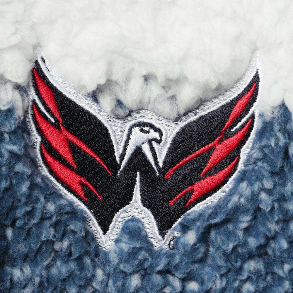 Washington Capitals G-III 4Her by Carl Banks Women's Plaid Sherpa Quarter-Zip Jacket