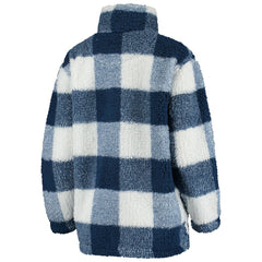 Washington Capitals G-III 4Her by Carl Banks Women's Plaid Sherpa Quarter-Zip Jacket