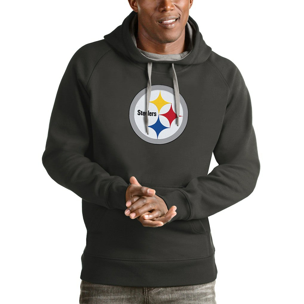 NFL Pittsburgh Steelers Antigua Victory Pullover Hoodie