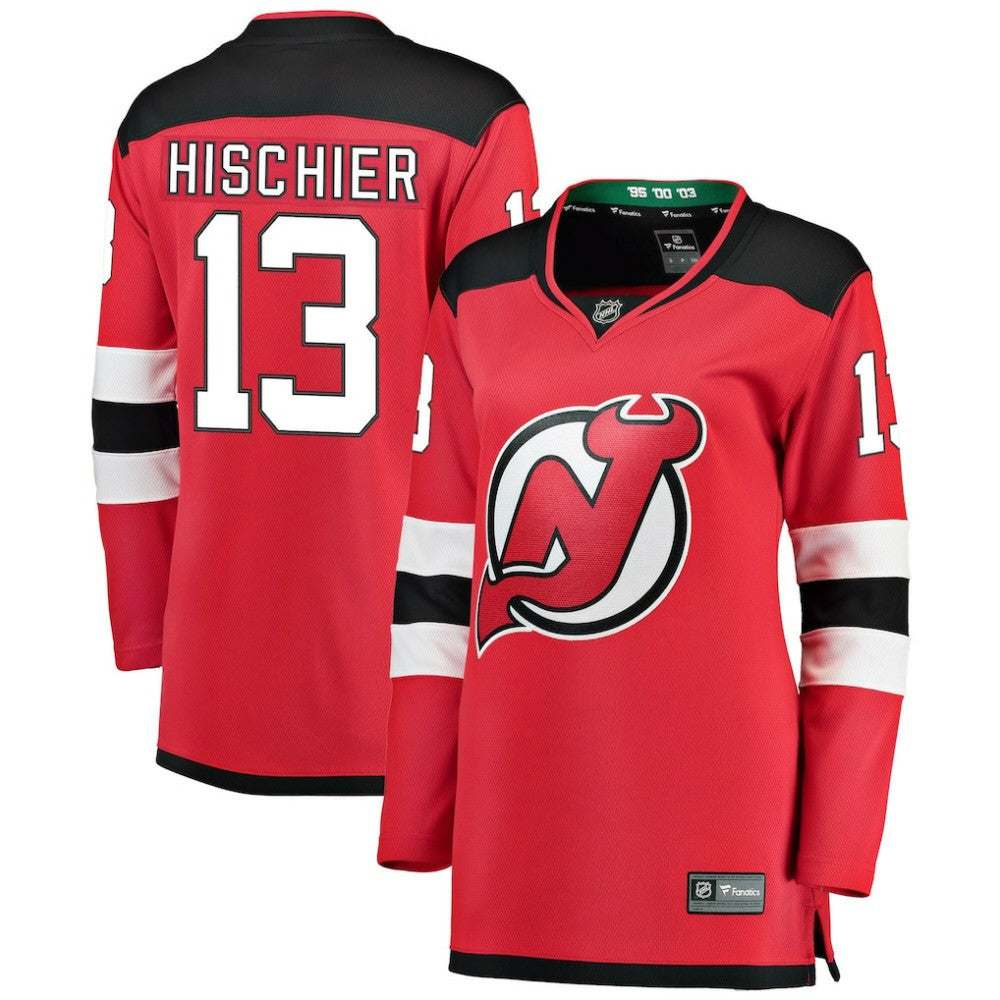 Nico Hischier New Jersey Devils Fanatics Women's Breakaway Home Player Jersey