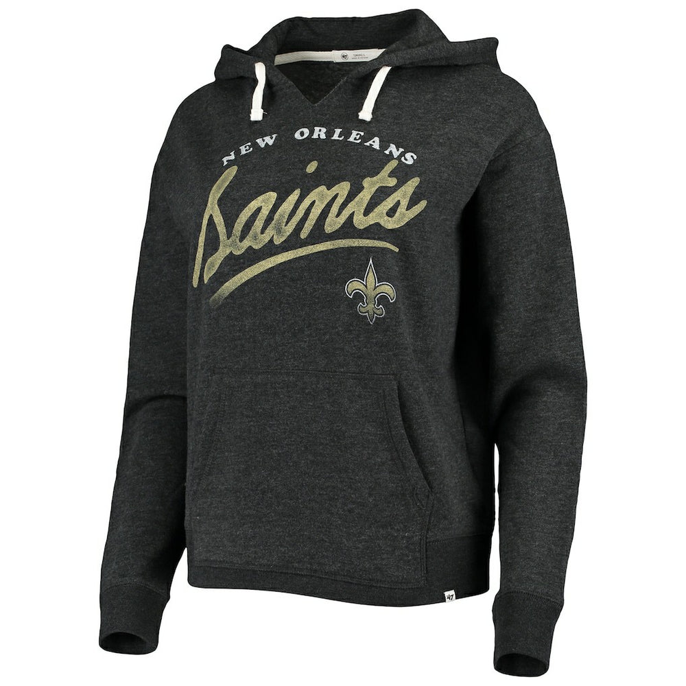 NFL New Orleans Saints '47 Women's Cross Script Emerson Hoodie
