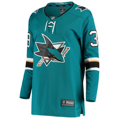 Logan Couture San Jose Sharks Fanatics Women's Breakaway Home Player Jersey