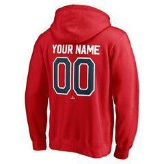 Boston Red Sox Cooperstown Winning Streak Personalized Name & Number Pullover Hoodie - Red