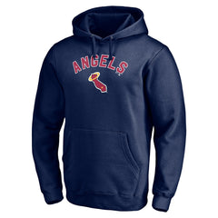 Los Angeles Angels Cooperstown Winning Streak Personalized Name & Number Pullover Hoodie - Navy