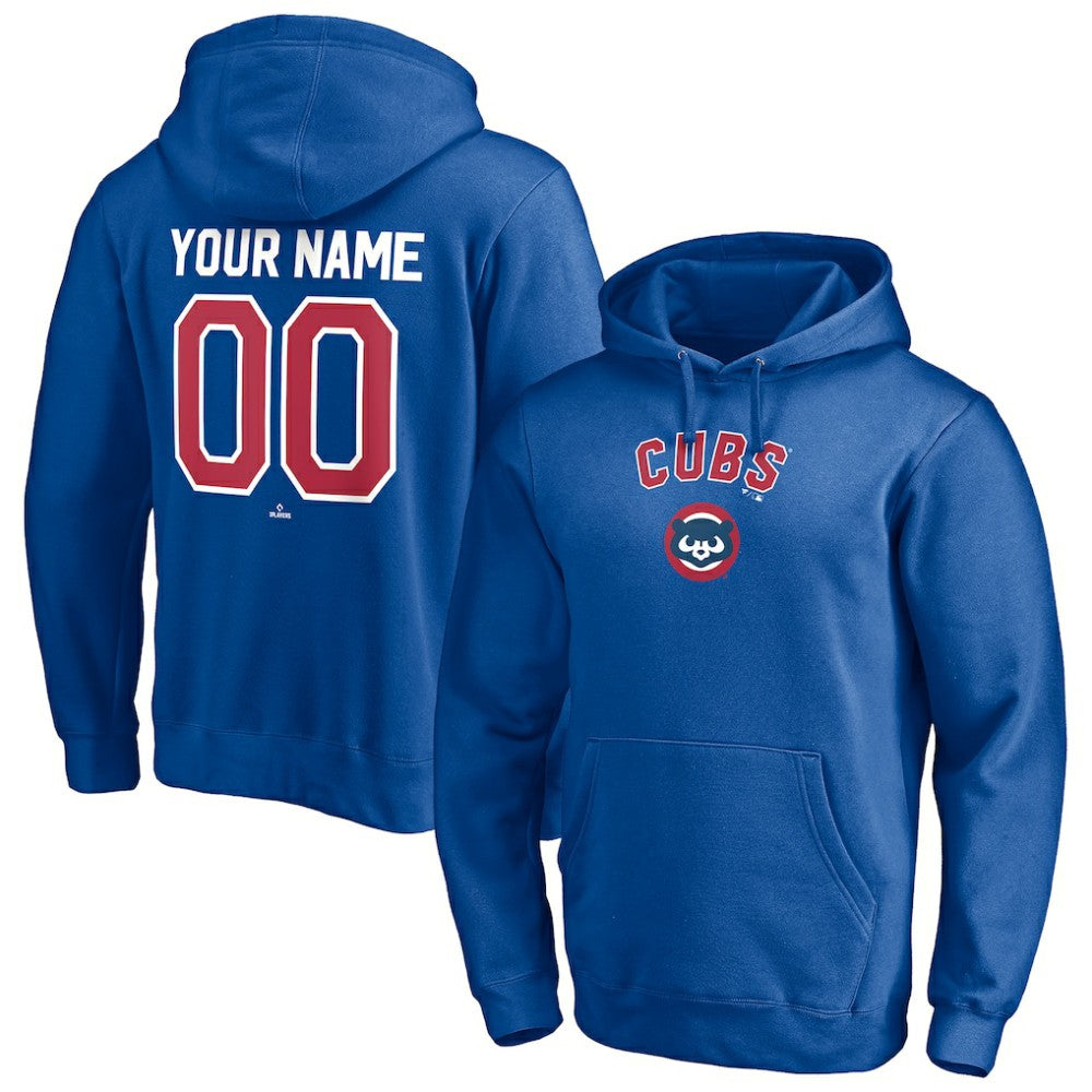 Chicago Cubs Cooperstown Winning Streak Personalized Name & Number Pullover Hoodie - Royal