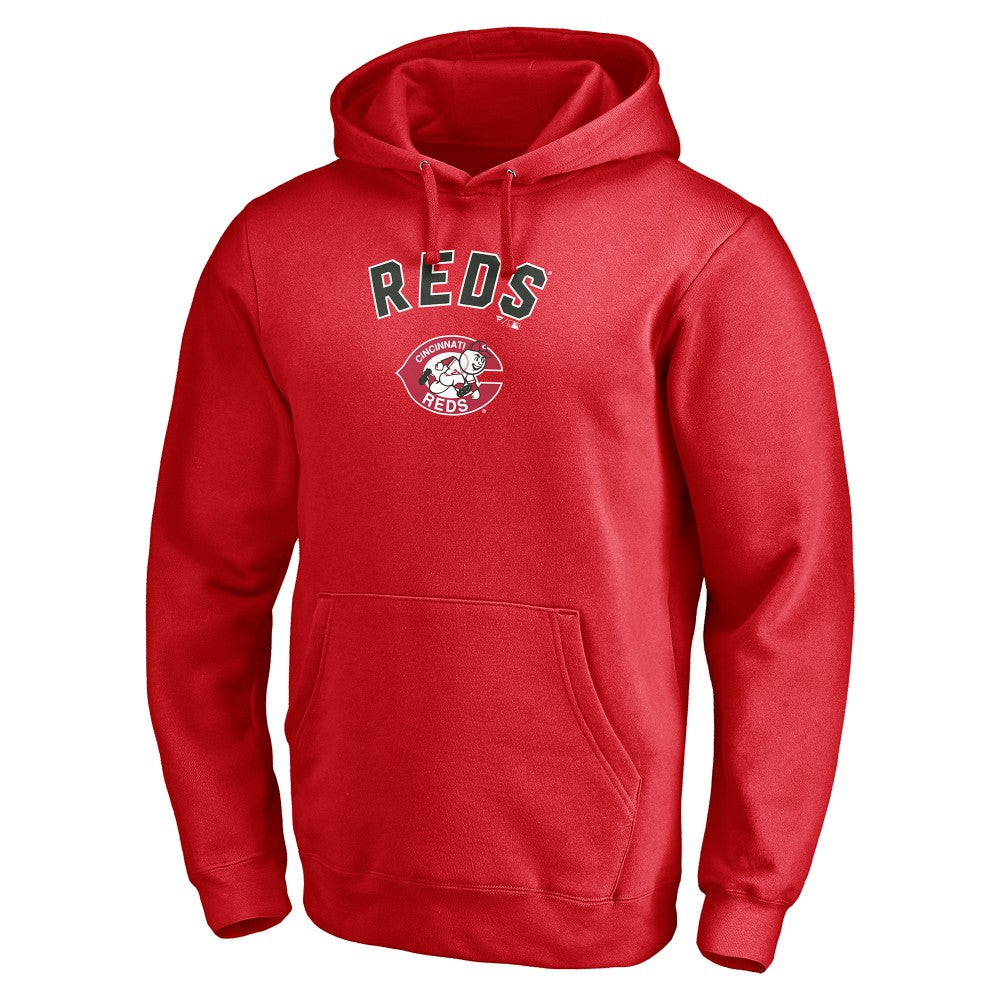 Cincinnati Reds Cooperstown Winning Streak Personalized Name & Number Pullover Hoodie - Red