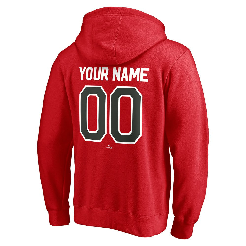 Cincinnati Reds Cooperstown Winning Streak Personalized Name & Number Pullover Hoodie - Red