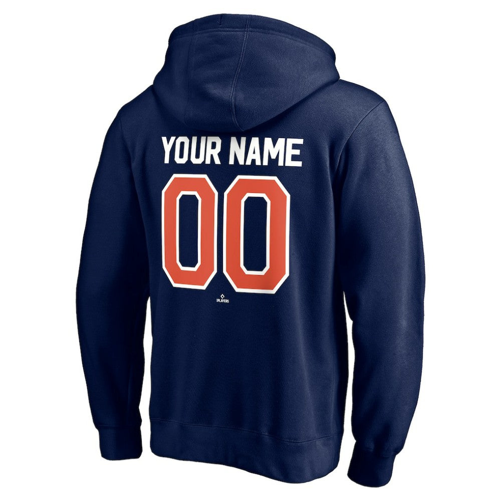 Detroit Tigers Cooperstown Winning Streak Personalized Name & Number Pullover Hoodie - Navy